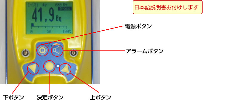 操作ボタンの配置